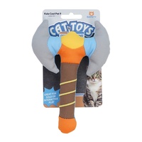 Jouets à mâcher pour chat en peluche en forme d'arme, en toile de coton, infusés à la catnip, résistants aux morsures, interactifs, à motif de dessin animé, pour soulager l'ennui et favoriser la santé dentaire