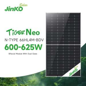 Cho jinko n-loại 600 Wát bifacial Glass panel năng lượng mặt trời giá cả cạnh Tranh Tấm Pin Mặt Trời cho năng lượng Hệ thống lưu trữ - Product Image 3