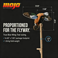 MOJO Outdoors ES Blue Wing Teal, leurre de chasse motorisé réaliste en plastique, facile à utiliser, pour sports de plein air, oiseaux aquatiques et canards de qualité supérieure