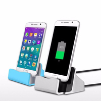 Station de charge et de synchronisation rapide Type C Micro USB avec boîte de vente au détail pour Samsung S6 S7 S8 S10 S20 S22 S23 HTC