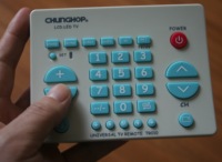 Mando a distancia de TV chunghome TR010 LCD/LED/HD, teclas grandes universales