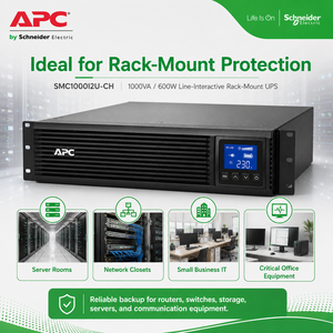 <span class=keywords><strong>APC</strong></span> <span class=keywords><strong>SMC1000I</strong></span>-2UCH 1KVA/600W 2U UPS en rack, onde sinusoïdale pure avec AVR, prises C13 et communication USB/série - Product Image 6