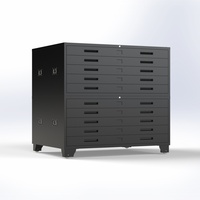 Armoire de classement à 5 tiroirs en acier épaissi avec base robuste, verrouillage à clé, pour documents d'ingénierie A0/A1, design moderne