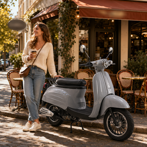 Motocicleta Deportiva de <span class=keywords><strong>50cc</strong></span> con Transmisión Continuamente Variable, Arranque Eléctrico BOSCH y Motor de Alta Calidad - Product Image 6