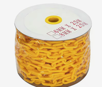 Chaîne de signalisation en plastique 6mm 8mm de diamètre, multicolore, pour barrière, cône de signalisation, sécurité routière, contrôle des foules, OEM PVC-JSL-01