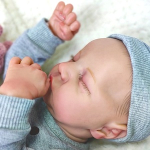 Muñecas de Bebé de Silicona de Cuerpo Completo Súper Realistas de 18 Pulgadas <span class=keywords><strong>para</strong></span> Niños, Muñecas de Juguete Suaves <span class=keywords><strong>Reborn</strong></span> - Product Image 1