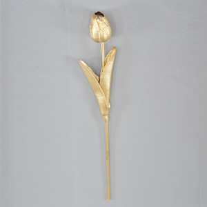 Tulipani Artificiali Lussuosi Oro e Argento Metallizzati - Fiori di Tulipano in PU Effetto Reale per Centrotavola Matrimoniali - Product Image 4