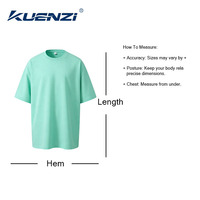 Camiseta Kuenzi Regular Personalizada con Logotipo, Cuello Redondo, Manga Corta, 100% Algodón, 220GSM, Hombros Caídos, Talla Grande para Mujer