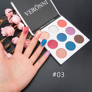 VERONNI Beloney Nine-Color Earth Color Pearlescent Matte Waterproof Powder <strong>Eyeshadow</strong> Palette Factory Wholesale - Product Image 5