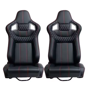 Sièges de voiture noirs de haute qualité, sportifs, réglables, type baquet, pour la simulation de course, pour <span class=keywords><strong>BMW</strong></span> et Honda, en cuir. - Product Image 2