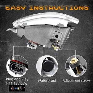 Kit phare antibrouillard halogène pour <span class=keywords><strong>honda</strong></span> <span class=keywords><strong>civic</strong></span> <span class=keywords><strong>2</strong></span>/4 Door <span class=keywords><strong>2004</strong></span> 2005 Accessoires de voiture - Product Image 5