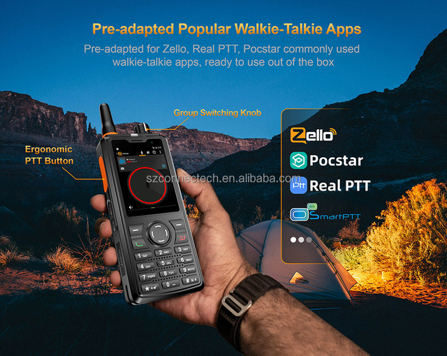UNIWA F4 Long Range Global 4G Mobile Android PoC Zello Walkie Talkie