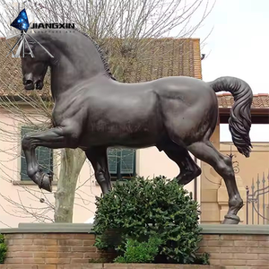 Sculpture de cheval courant en bronze moderne-<span class=keywords><strong>Étalon</strong></span> réaliste, galop complet, finition personnalisable pour stations balnéaires paysages urbains - Product Image 3
