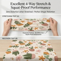 Tissu en polyester double brossé tricoté avec impression numérique personnalisée, respirant et doux, tissu DBP pour enfants, prise en charge des petites séries