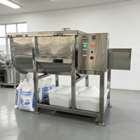 Mélangeur à ruban horizontal, prix compétitif, mélangeur de substrat pour champignons, mélangeur de poudre de sauce soja, mélangeur à ruban industriel 300 kg, machine de mélange