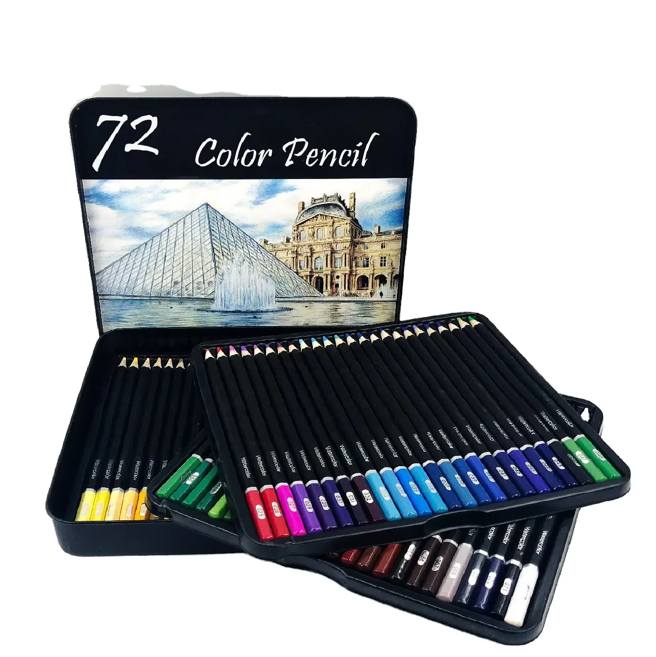 Profession eller Hersteller 72 Farben Holz wirtschaft liche dauerhafte Buntstifte