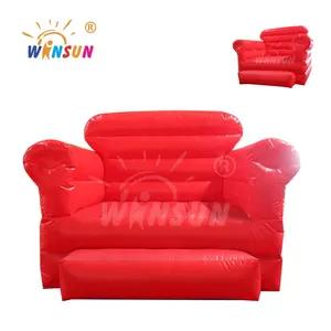 Camping en plein air paresseux chaise longue siège chaise canapé rouge haute qualité canapé gonflable Air canapé gonflable en vente