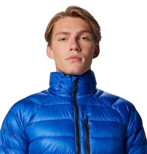 Chaqueta acolchada resistente al agua ligera para exteriores para <span class=keywords><strong>hombre</strong></span> personalizada con cremallera en el pecho y bolsillos para las manos Abrigo acolchado con cuello levantado - Product Image 2