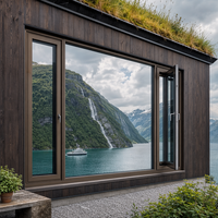 Ventana Corredera de Aluminio Premium con Triple Acristalamiento de Baja Emisividad, Alta Hermeticidad y Aislamiento Térmico para Proyectos de Casas Pasivas