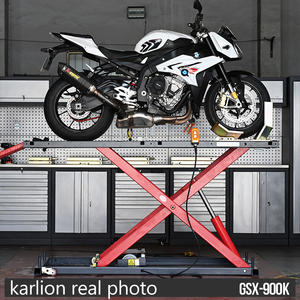 करलियन 900k क्षमता इलेक्ट्रिक हाइड्रोलिक कैंची मोटरसाइकिल लिफ्ट प्रमाणित स्टील निर्माण मरम्मत टेबल कार लिफ्ट - Product Image 2