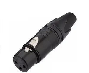 Kabel Mikrofon Hifi 2 RCA Ke XLR 3 Pin, Kabel Mikrofon Hifi Wanita untuk Konsol Amplifier XLR Ke Dual RCA Kabel Terlindung