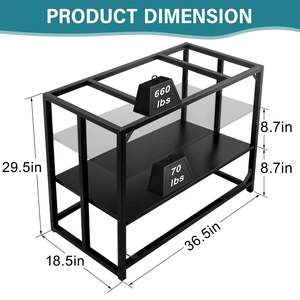 Offre Spéciale support d'<span class=keywords><strong>aquarium</strong></span> de 40 gallons support d'<span class=keywords><strong>aquarium</strong></span> réglable, support de réservoir de <span class=keywords><strong>reptile</strong></span> en métal robuste - Product Image 2