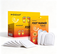 Patch chauffant pour les pieds HODAF, activé par l'air, chaleur naturelle instantanée, offre plus de 8 heures de chaleur pour les sports d'hiver en plein air et les températures froides
