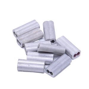 Conector de junta de clip de alambre tipo crimpado de aluminio para valla eléctrica de pasto - Product Image 3