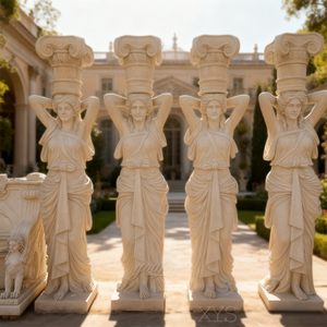 Colonna di marmo naturale in stile greco con colonna di supporto in marmo intagliato a mano produttori di pilastri - Product Image 5