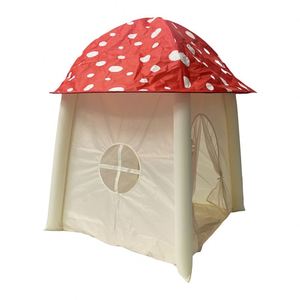 Tente gonflable pour enfants en polyester et coton de haute qualité, douce, en forme de champignon, pour les jeux des bébés, unisexe - Product Image 2