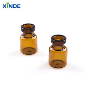 Frasco Redondo de Vidrio Ámbar para Uso en Laboratorio con Tapón de Goma, para Almacenamiento de Píldoras Perfumadas, Tratamiento de Superficie con Serigrafía, Infusión Xinde CN/JIA - Product Image 6