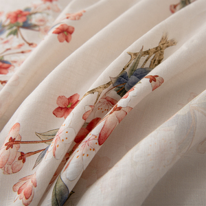 3D 인쇄 식물 침구 세트 퀸 사이즈 린넨 이불 커버 세트 시트 세트 침구 도매 - Product Image 5