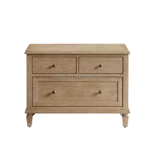 Nuovo arrivo: mobili moderni in legno massello americano-comodino in rovere con tre cassetti e tre cassetti <span class=keywords><strong>accanto</strong></span> al tavolo con 3 cassetti - Product Image 2