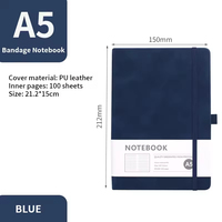 Cahiers personnalisés A5 A6 A7 en cuir PU pour le bureau, 200 pages, couverture souple, journal personnalisé