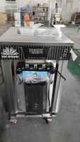 Machine à glaces artisanales à 3 saveurs, machine à glaces pour les entreprises, machine à glaces glacées