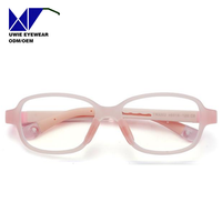 Lunettes optiques rectangulaires TR90 personnalisées OEM, anti-lumière bleue, pour enfants et adolescents, taille 46-15-125, 10+ ans d'expérience