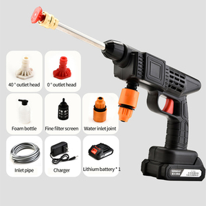 Lavadora de Autos Portátil Manual Recargable, Pistola de Agua Fría Inalámbrica, Máquina de Limpieza de Alta Presión sin Cable - Product Image 2