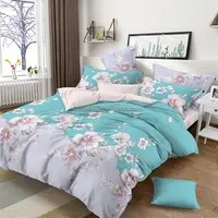 Printed Fabric Bed Sheet, Popular Flower Design, Bed Making