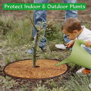 C123 Tapis de protection d'arbre en fibre de coco naturelle 100%, couverture de plantes de jardin et tapis de protection d'arbre en paillis à base de fibres de noix de coco - Product Image 4