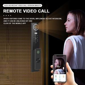 CNC hoạt động <span class=keywords><strong>video</strong></span> liên lạc giám sát máy ảnh chụp 3D mặt Palm tĩnh mạch công nhận tuya ứng dụng thông minh khóa cửa với 6068 Lỗ mộng - Product Image 3