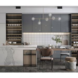 Moderno Open Piano <span class=keywords><strong>Cucine</strong></span> Piccolo Armadietto Disegni <span class=keywords><strong>Per</strong></span> Gli Appartamenti Armadio Cucina Fronti - Product Image 5