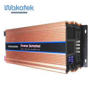 WAKATEK 5000w, prix d'usine, hors réseau, modifier l'onduleur à onde sinusoïdale 48v, 60V, 72V à 220V dc, 230v, onduleur solaire avec câble de batterie - Product Image 2
