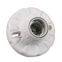 Douille de lampe vintage E27, support de lampe en porcelaine avec cœur en céramique et borne en cuivre, support d'ampoule à vis