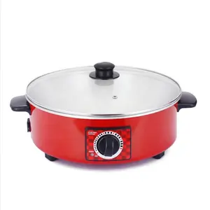 Factory direct sale 12 / 14 inch electric red hot pot electric wok pan home electric skillet frying pan