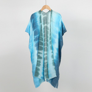 Copricostume da Spiaggia Tie-Dye per Donna, Nuovo Modello 2026, Kimono Boho Aperto sul Davanti, Sexy e Comodo - Product Image 3