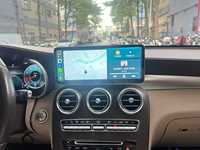 Écran radio de voiture système Linux 10,25 pouces, lecteur stéréo pour Mercedes Benz Classe C GLC 2015-2018, Carplay Wifi BT Audio double système