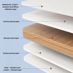 Moderna scrivania da studio per bambini in legno e sedia con scrivania integrata libreria regolabile in altezza per soggiorno - Product Image 3