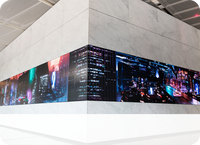 Prix du panneau de mur vidéo LED à pas fixe P1.8 1.8mm 2.5mm, écran d'affichage LED d'intérieur polychrome géant Smd P2.5