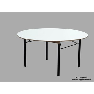 Tavolo Pieghevole Stella, Ø 150 cm, Betulla/Olmo verniciato naturale - Product Image 1