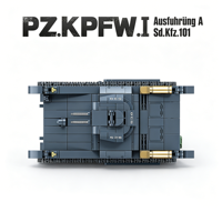 Modèle de blocs de construction en plastique ABS Panzer I Ausf.A allemand de la Seconde Guerre mondiale, véhicule militaire, jouet d'assemblage créatif pour adolescents et adultes